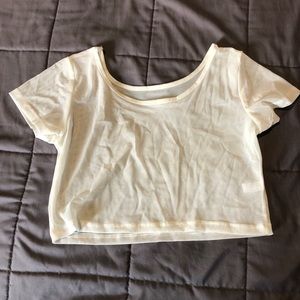 White Sheer Mesh Crop Top